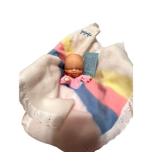 Vintage 1984 Gabriella Goo Goo Kids Hand Puppet Baby Blanket Bed Original Box - Picture 1 of 12